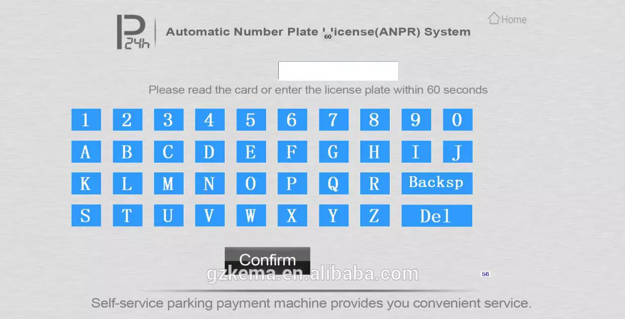 Parking equipment bill payment terminals automatic payment kiosk for mall and parking lot