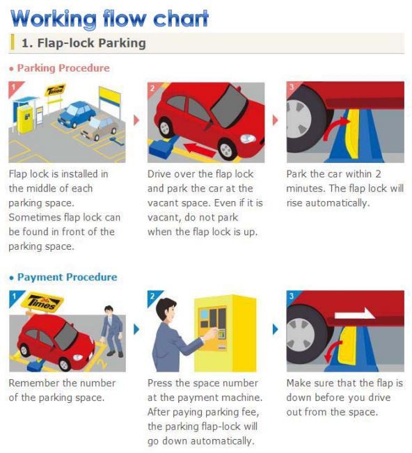 parking flap lock