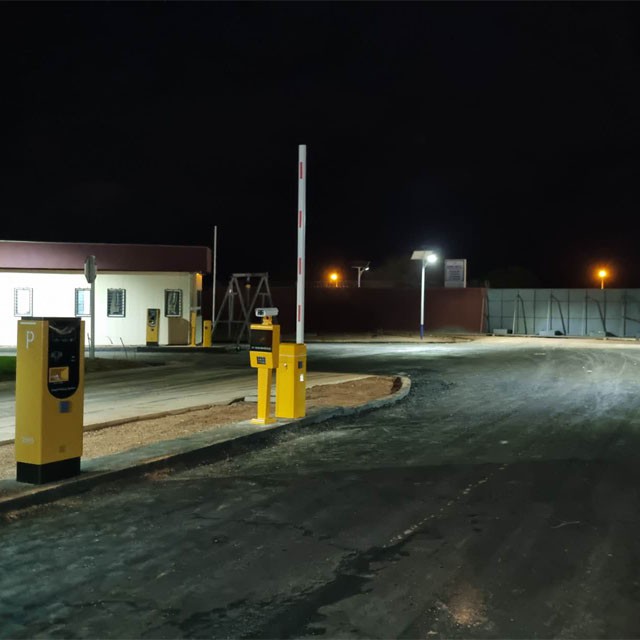 Parking ticket machine LPR camera