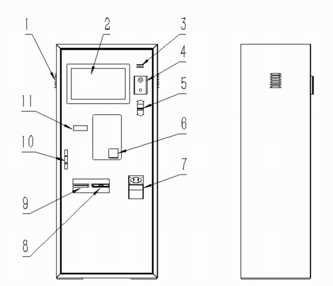 Structure of payment machine Structure of payment machine