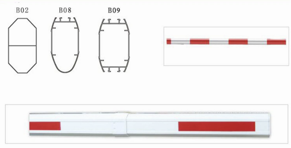China barrier gate arm China barrier gate arm