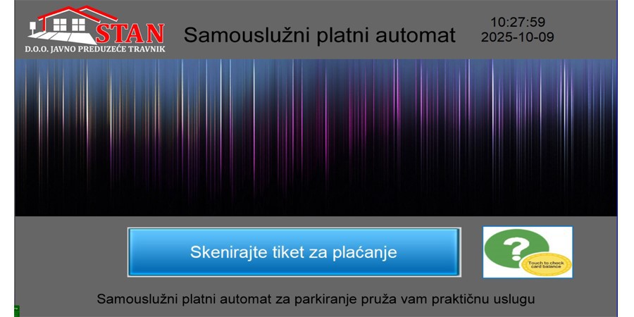 Parking payment machine interface Parking payment machine interface