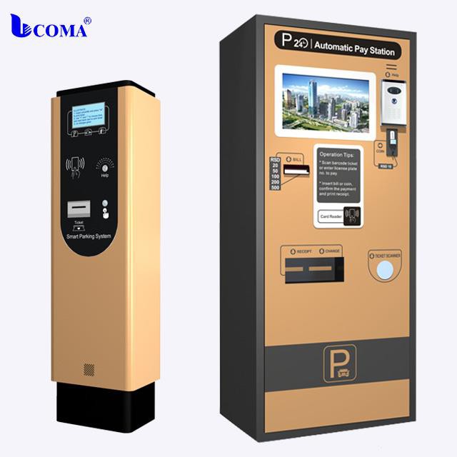 Queue Card Dispenser Machine With Auto Payment Parking System